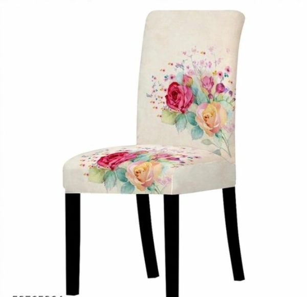 Elastic Chair Cover Stretch Removable Washable Short Dining Chair Cover Protector Seat Slipcover - Polyster, Elastic/ Stretchable, Multipack of1